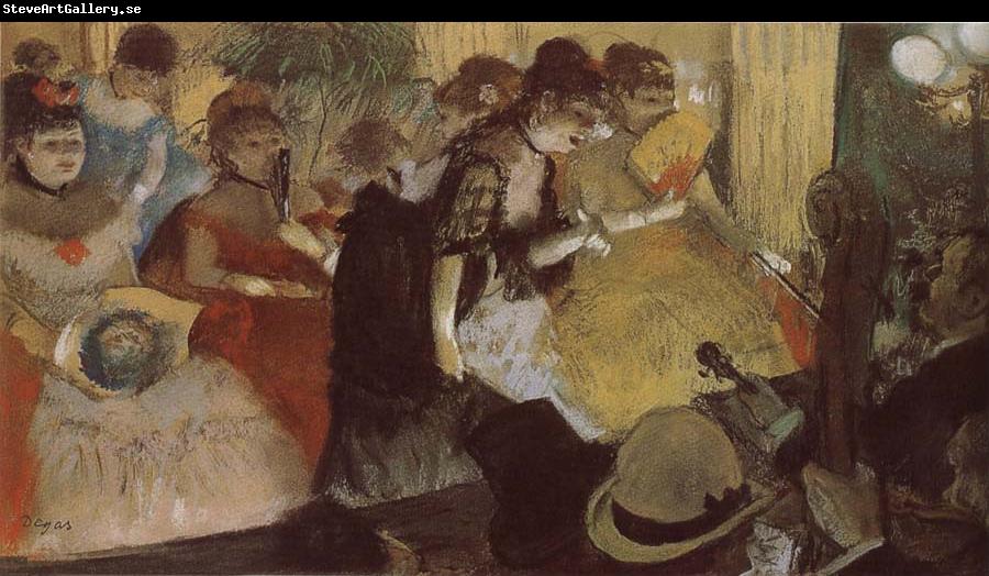 Edgar Degas Opera performance in the restaurant